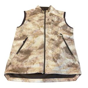 Browning Camo Vest - Brown and Cream